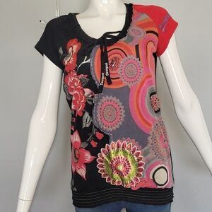 Vintage Desigual Embellished Top, GUC, Size L